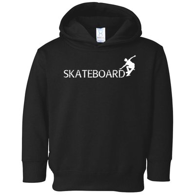 Funny Skateboard Logo Sport Toddler Hoodie