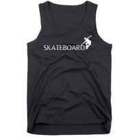 Funny Skateboard Logo Sport Tank Top