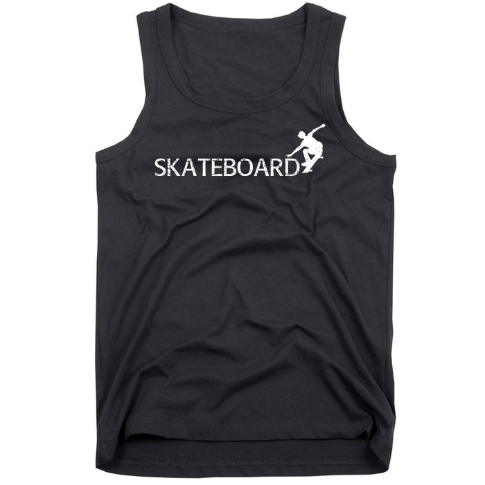 Funny Skateboard Logo Sport Tank Top