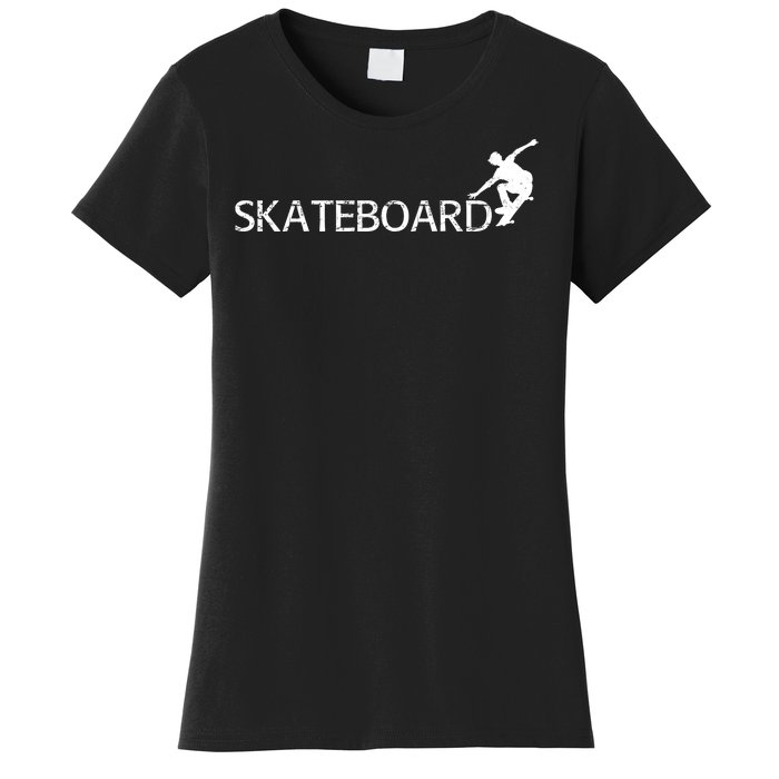 Funny Skateboard Logo Sport Women's T-Shirt