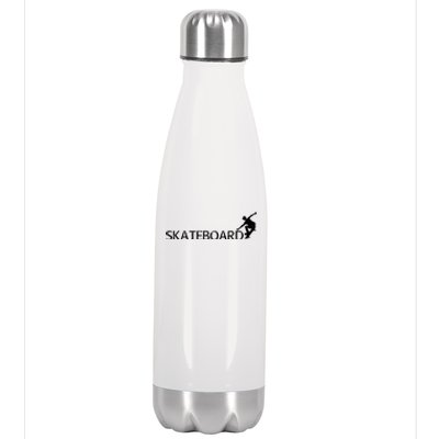 Funny Skateboard Logo Sport Stainless Steel Insulated Water Bottle