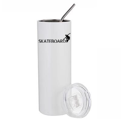 Funny Skateboard Logo Sport Stainless Steel Tumbler