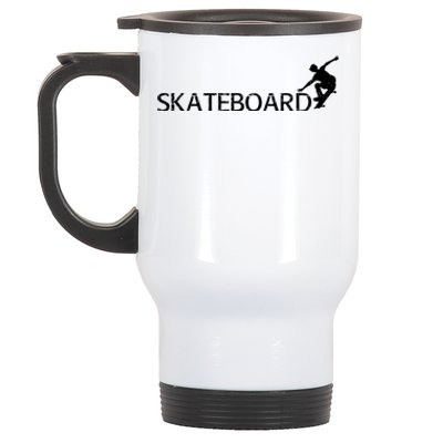 Funny Skateboard Logo Sport Stainless Steel Travel Mug