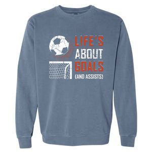 Funny Soccer Lover Girl Boy Teen Soccer Player Fans Coaches Garment-Dyed Sweatshirt