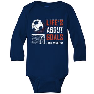 Funny Soccer Lover Girl Boy Teen Soccer Player Fans Coaches Baby Long Sleeve Bodysuit