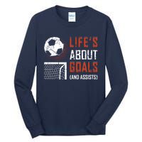 Funny Soccer Lover Girl Boy Teen Soccer Player Fans Coaches Tall Long Sleeve T-Shirt