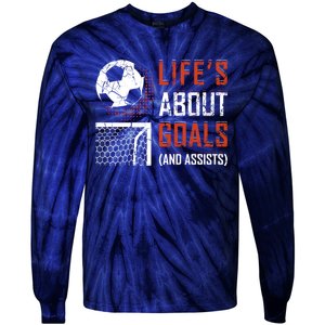 Funny Soccer Lover Girl Boy Teen Soccer Player Fans Coaches Tie-Dye Long Sleeve Shirt