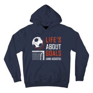 Funny Soccer Lover Girl Boy Teen Soccer Player Fans Coaches Tall Hoodie