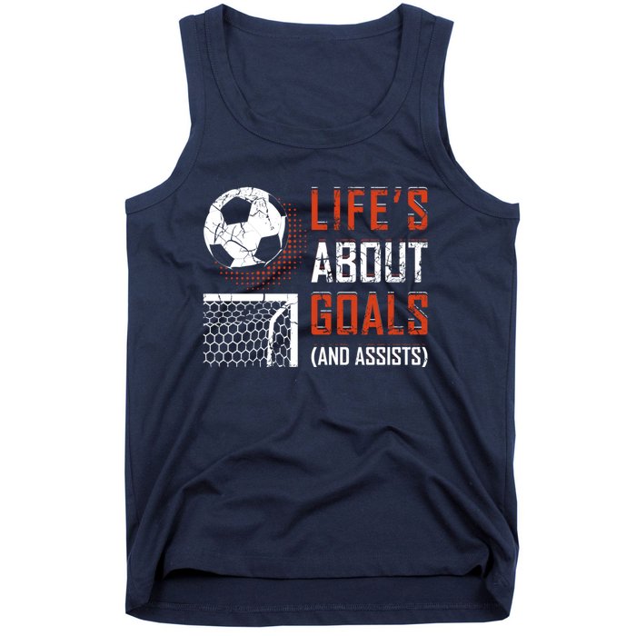 Funny Soccer Lover Girl Boy Teen Soccer Player Fans Coaches Tank Top