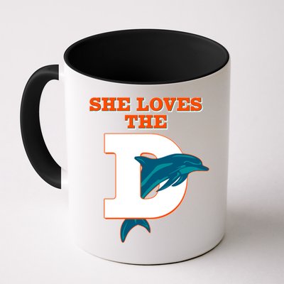 Funny She Loves The D Miami Football Fan Mug