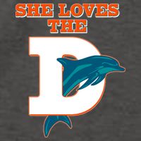 Funny She Loves The D Miami Football Fan Vector Backpack