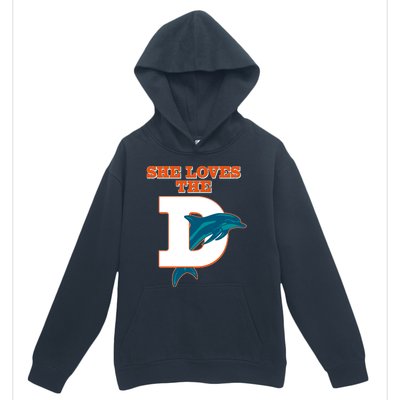 Funny She Loves The D Miami Football Fan Urban Pullover Hoodie