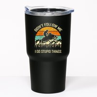Funny Snowmobile Lover DonT Follow Me I Do Stupid Things Tumbler