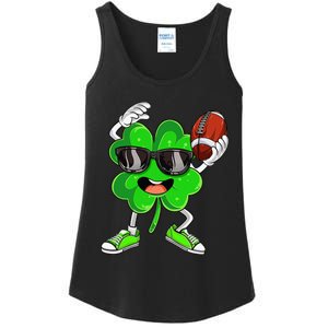 Football Shamrock Lucky Clover Irish St Patrick's Day Ladies Essential Tank