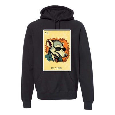 Funny Spanish Mexican Bingo Gifts El Cuhh Premium Hoodie