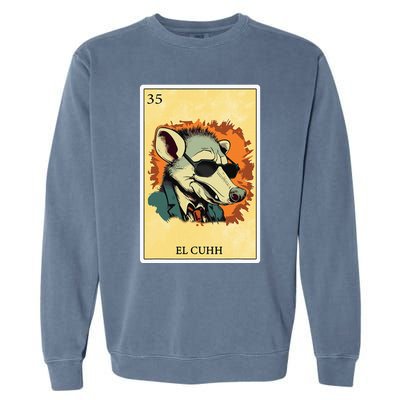 Funny Spanish Mexican Bingo Gifts El Cuhh Garment-Dyed Sweatshirt