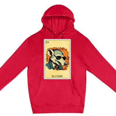 Funny Spanish Mexican Bingo Gifts El Cuhh Premium Pullover Hoodie