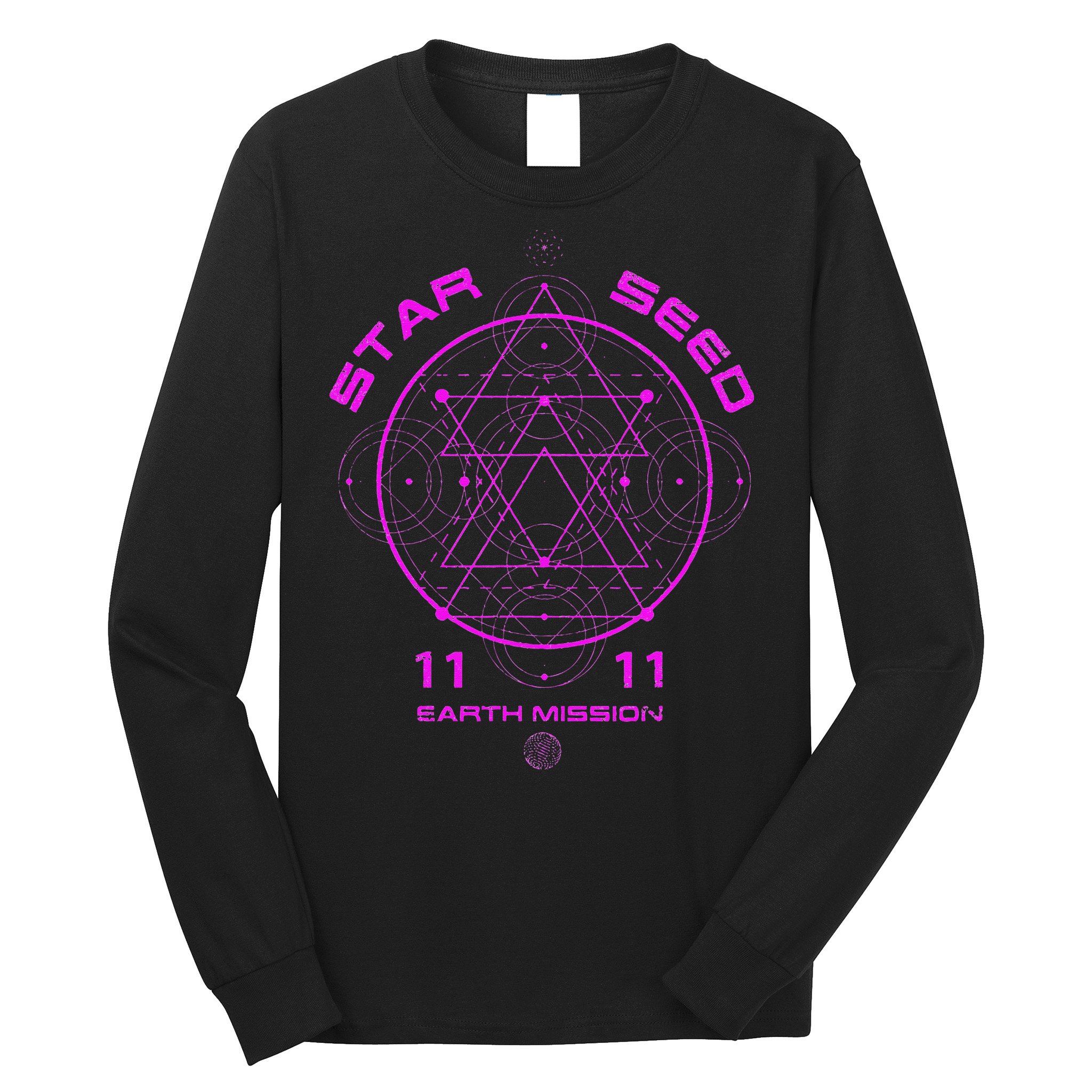 funny Starseed Mission Sacred Geometry Long Sleeve Shirt