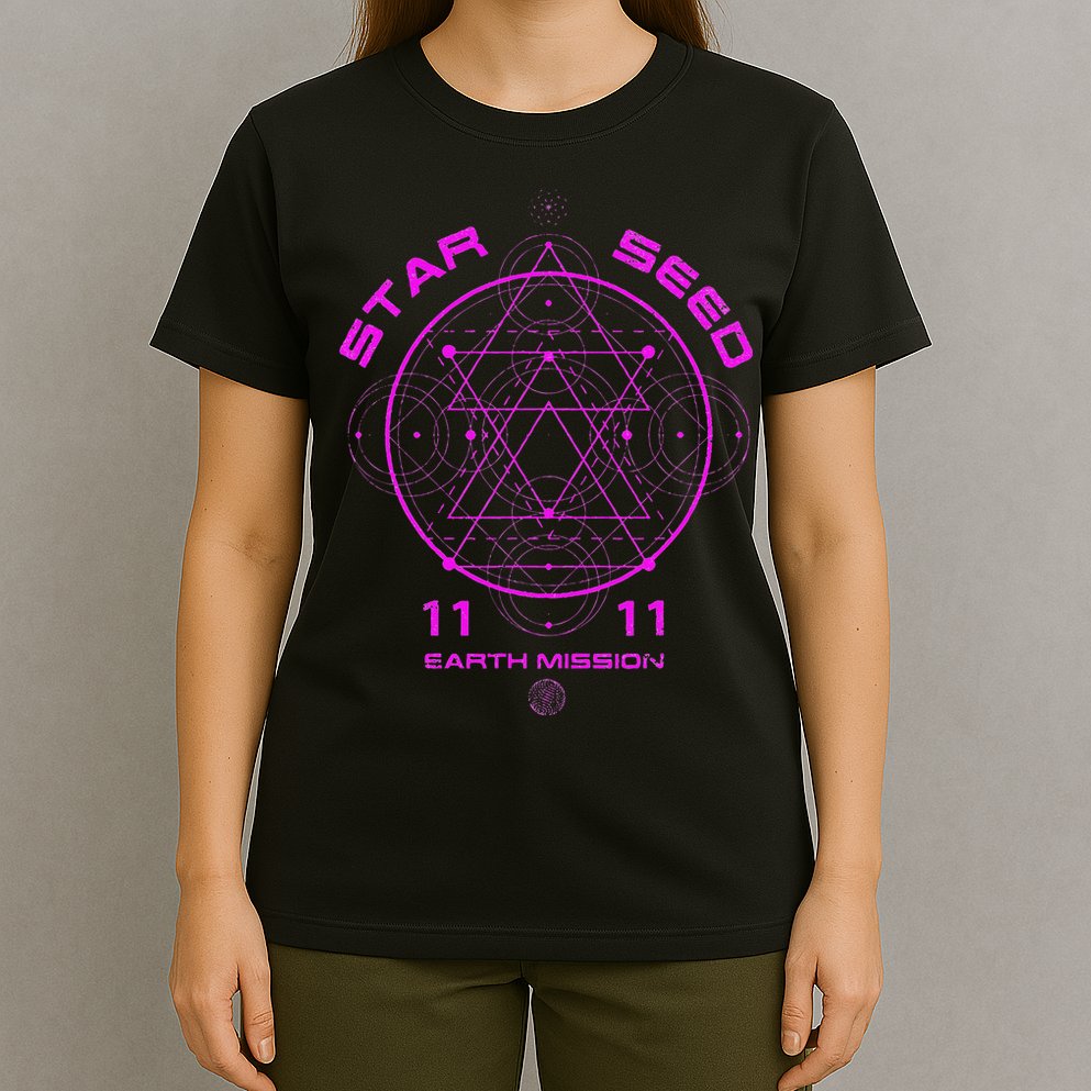 funny Starseed Mission Sacred Geometry T-Shirt