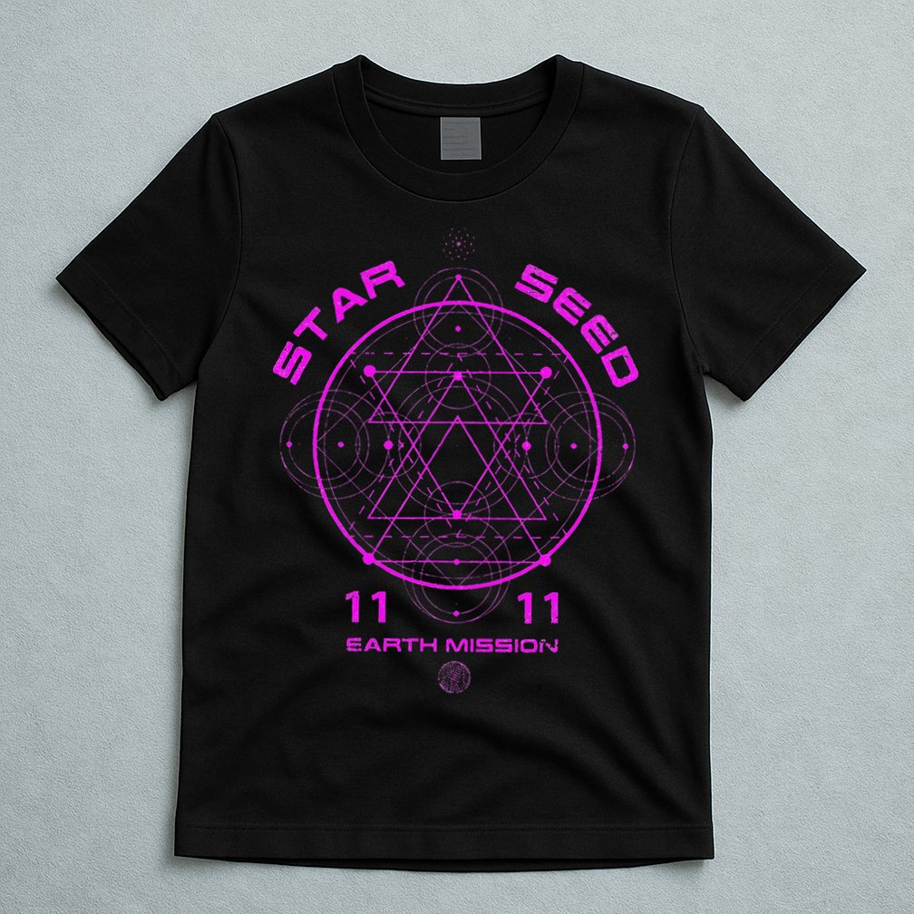 funny Starseed Mission Sacred Geometry T-Shirt