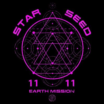 funny Starseed Mission Sacred Geometry T-Shirt