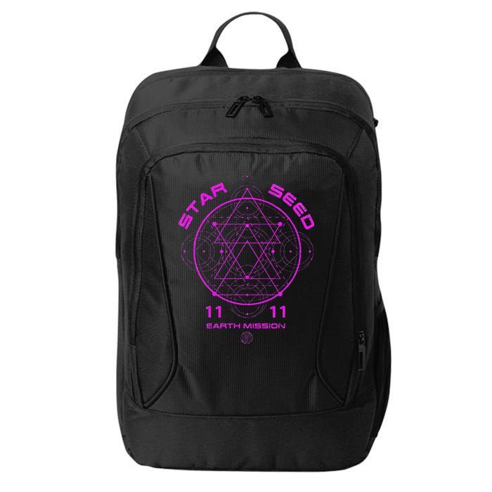 funny Starseed Mission Sacred Geometry City Backpack