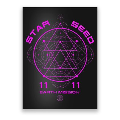 funny Starseed Mission Sacred Geometry Poster