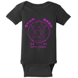 funny Starseed Mission Sacred Geometry Baby Bodysuit