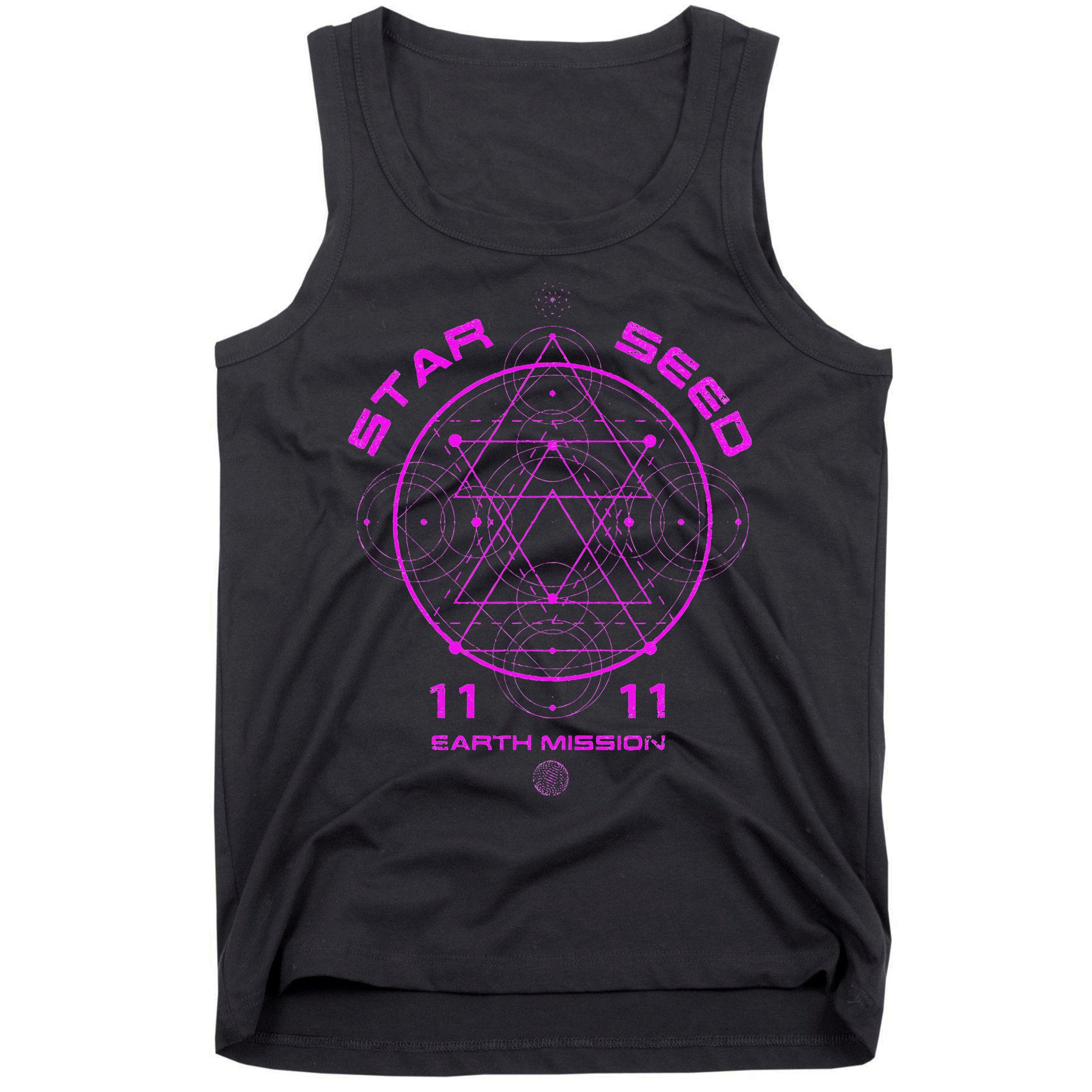 funny Starseed Mission Sacred Geometry Tank Top