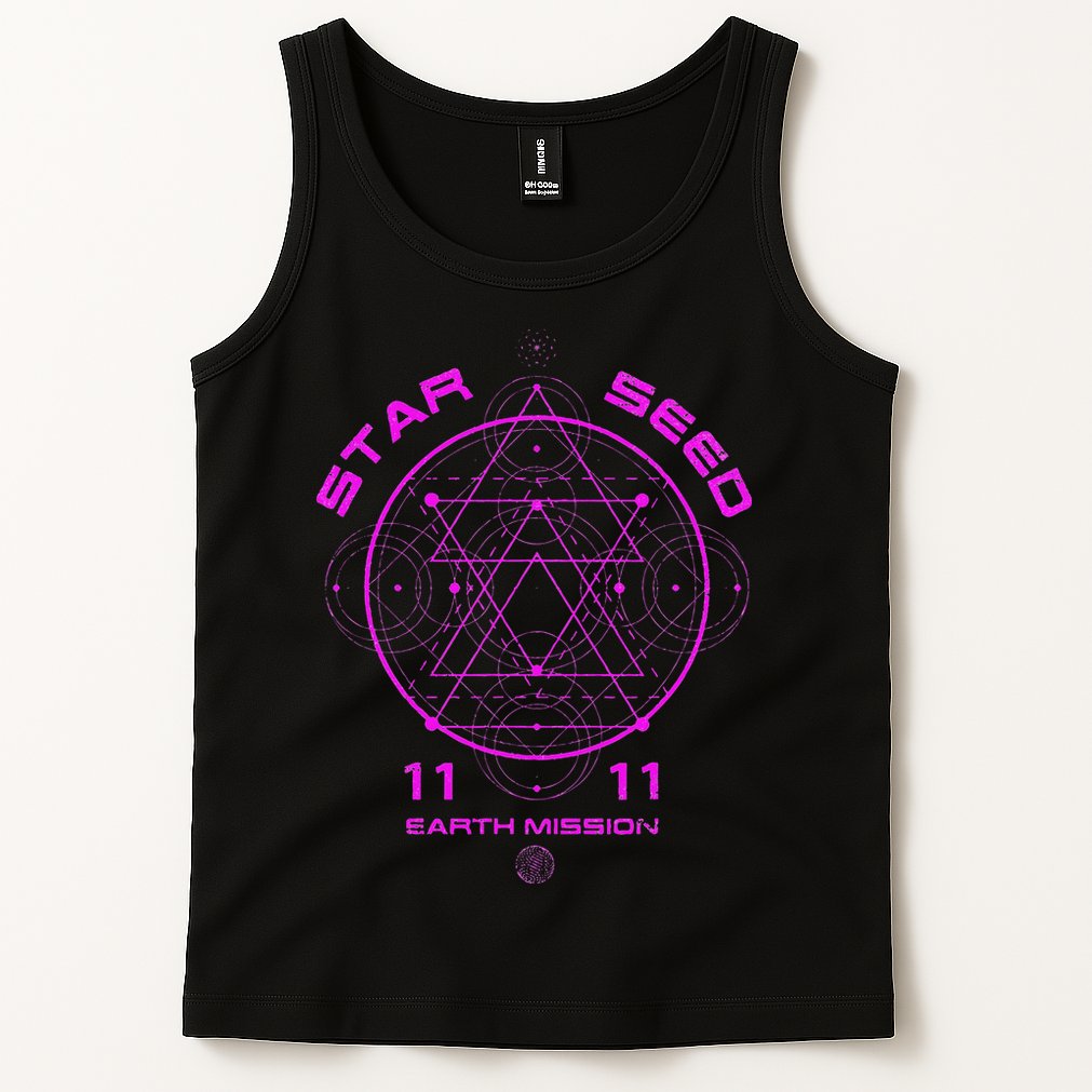funny Starseed Mission Sacred Geometry Tank Top