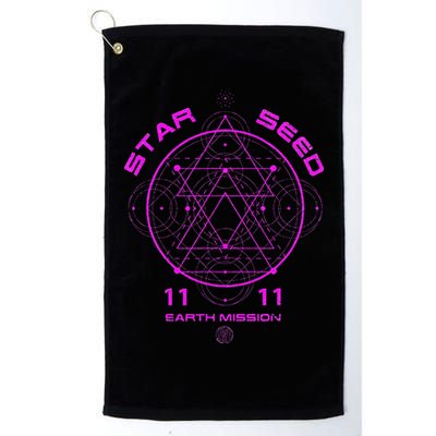 funny Starseed Mission Sacred Geometry Golf Towel