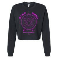 funny Starseed Mission Sacred Geometry Cropped Pullover Crew
