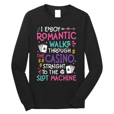 Funny Slot Machine Gambling Casino Gambler Vegas Gift Idea Long Sleeve Shirt