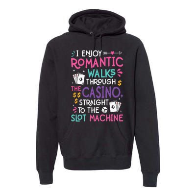 Funny Slot Machine Gambling Casino Gambler Vegas Gift Idea Premium Hoodie