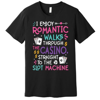 Funny Slot Machine Gambling Casino Gambler Vegas Gift Idea Premium T-Shirt