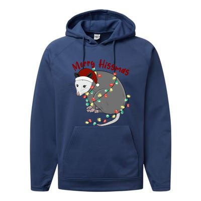 Funny Santa Mouse Merry Hissmas Claus Merry Xmas Team Santa Meaningful Gift Performance Fleece Hoodie