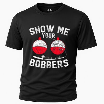 Funny Show Me Your Bobbers Cool Fishing Performance Shirt