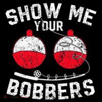 Funny Show Me Your Bobbers Cool Fishing 7-Panel Snapback Hat