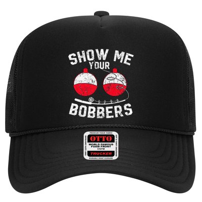 Funny Show Me Your Bobbers Cool Fishing Trucker Hat