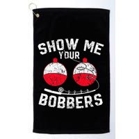 Funny Show Me Your Bobbers Cool Fishing Golf Towel