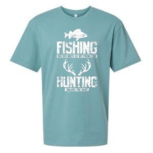 Fishing Solves Most Of My Problems Hunting The Rest Fishing Sueded Cloud Jersey T-Shirt