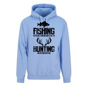 Fishing Solves Most Of My Problems Hunting The Rest Fishing Unisex Surf Hoodie