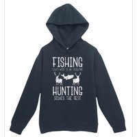 Fishing Solves Most Problems Hunting Rest Funny Urban Pullover Hoodie