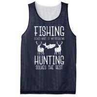 Fishing Solves Most Problems Hunting Rest Funny Mesh Reversible Basketball Jersey Tank