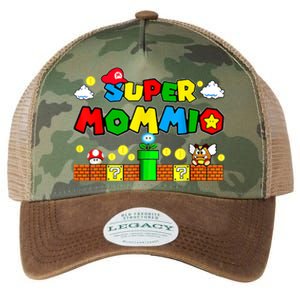 Funny Super Mommio Mothers Video Game Lovers Legacy Tie Dye Trucker Hat