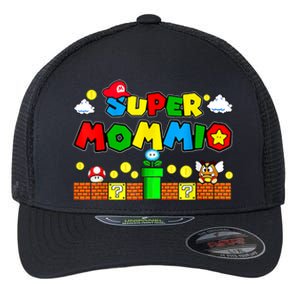 Funny Super Mommio Mothers Video Game Lovers Flexfit Unipanel Trucker Cap