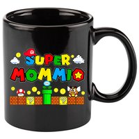 Funny Super Mommio Mothers Video Game Lovers 11oz C Handle Ceramic Mug