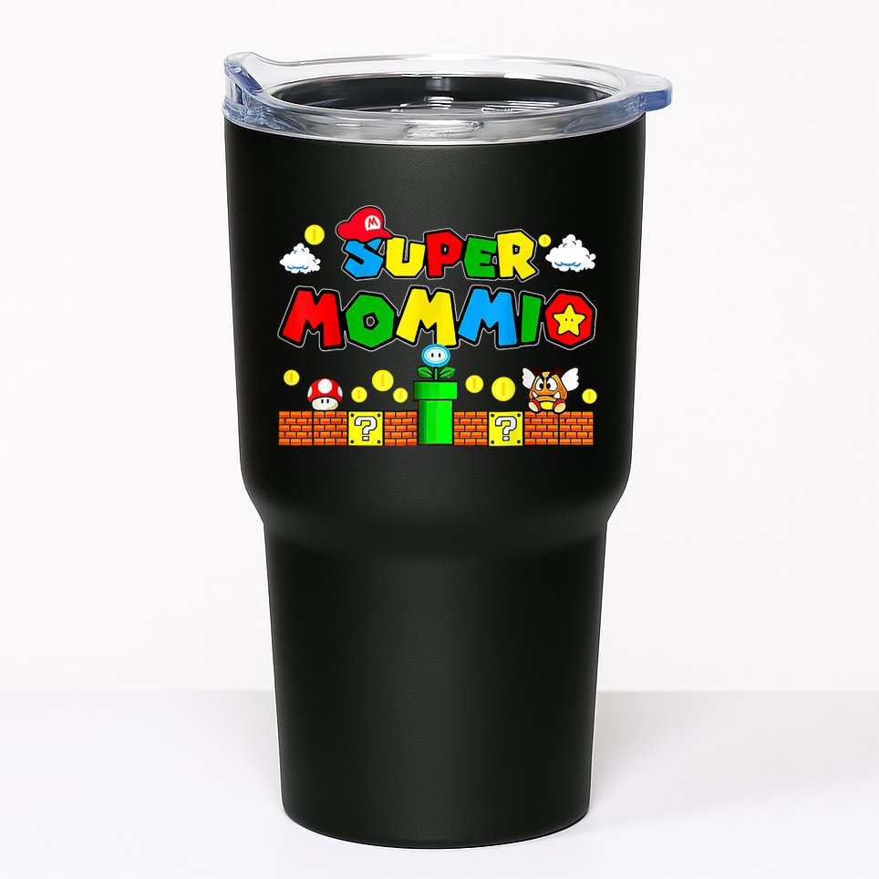 Funny Super Mommio Mothers Video Game Lovers Tumbler