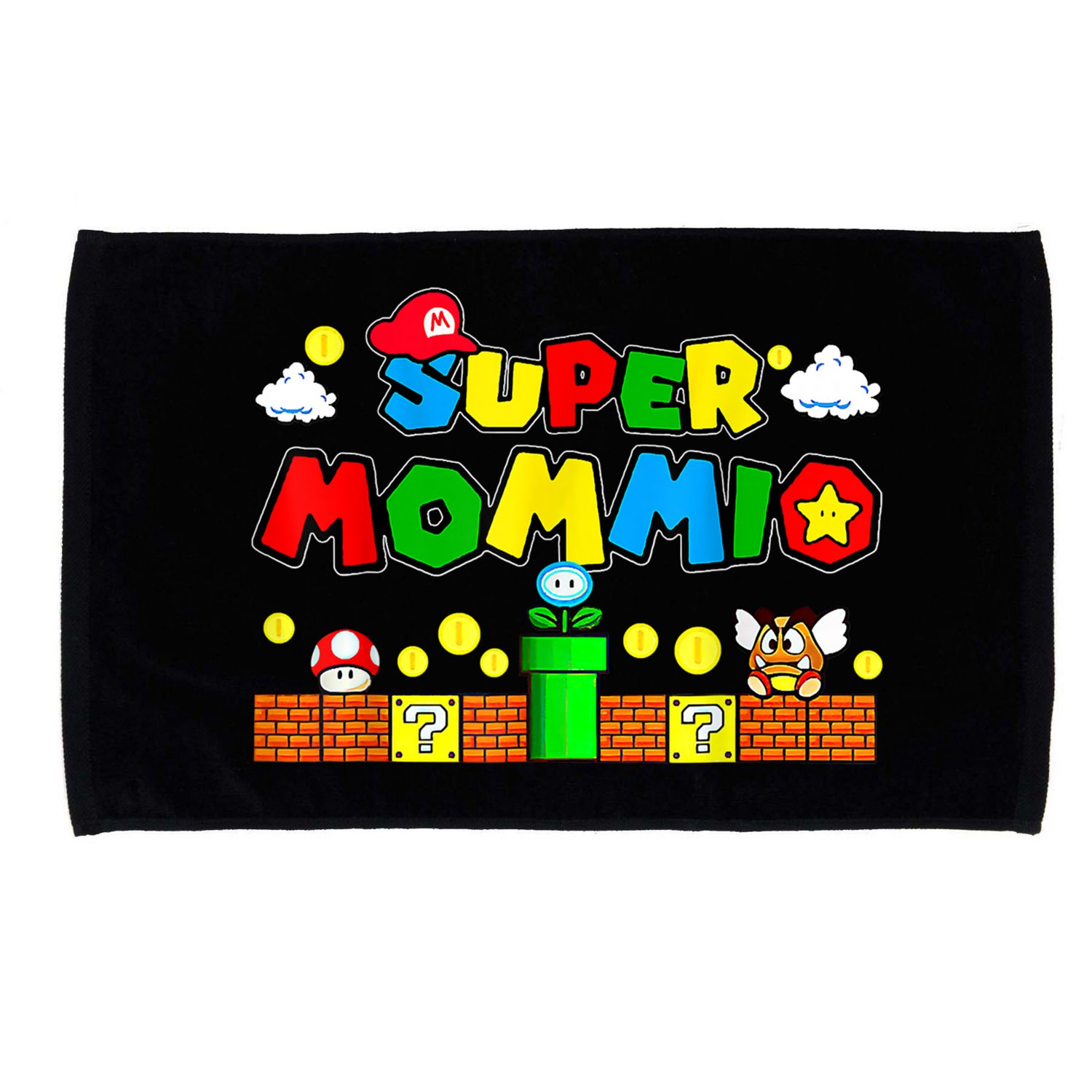 Funny Super Mommio Mothers Video Game Lovers Microfiber Hand Towel