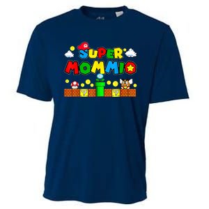 Funny Super Mommio Mothers Video Game Lovers Cooling Performance Crew T-Shirt